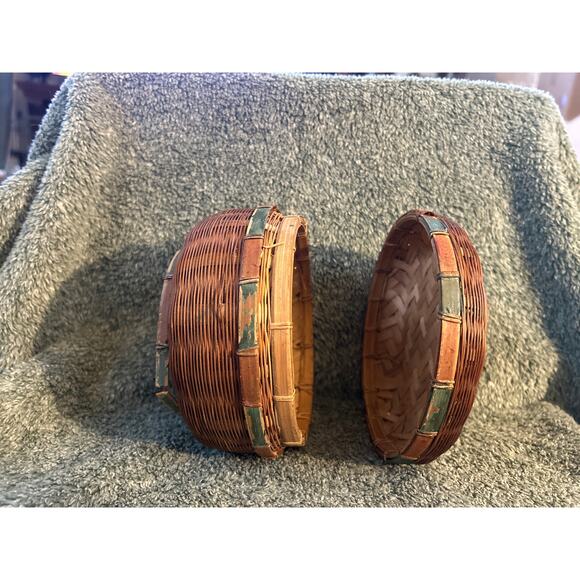 Original Chinese Tea Basket Circa Early 1900s - Picture 8 of 10